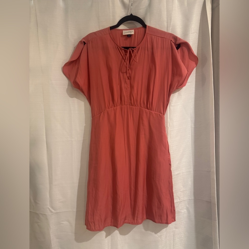 Universal Thread Coral Dress with Tie Strings